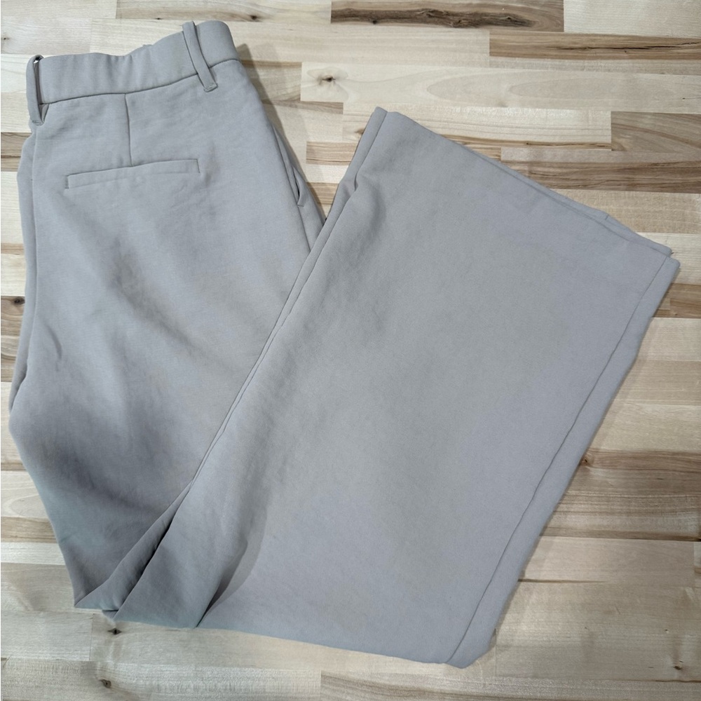 A&F Harper Tailored Premium Crepe Ultra-Wide Leg Pant